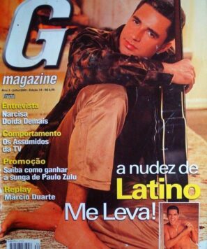 Cantor Latino pelado na revista G Magazine