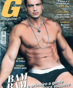 Kleber Bambam pelado de pau duro na revista G Magazine