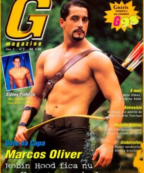 Marcos Oliver pelado de pau duro em ensaio sensual
