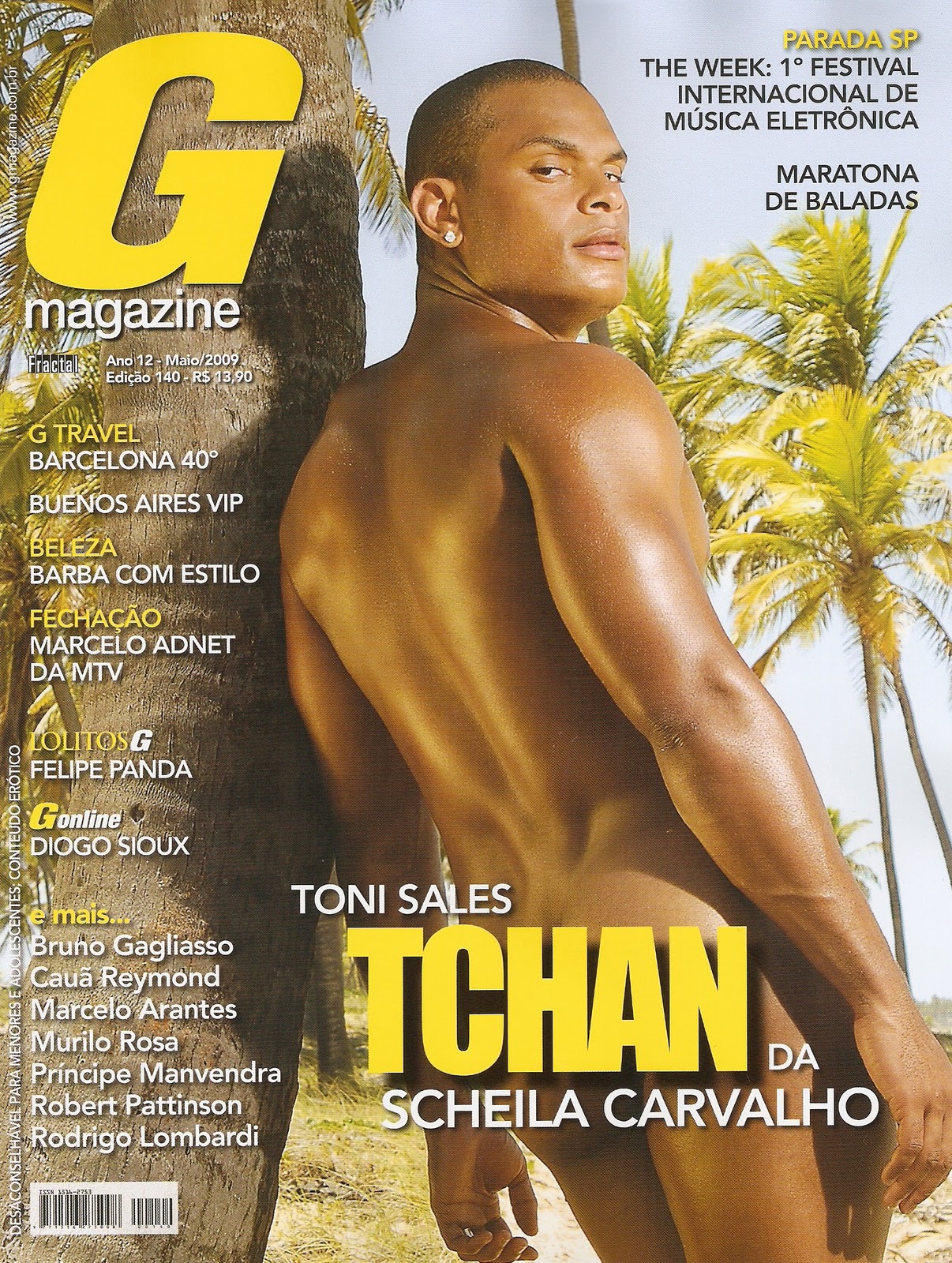 Toni Sales pelado de pau duro na revista G Magazine