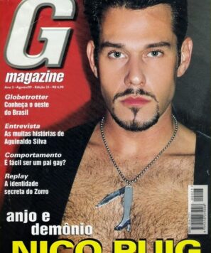 Ator Nico Puig nu na revista gay G Magazine
