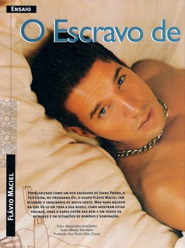 Flávio Maciel pelado na revista G Magazine