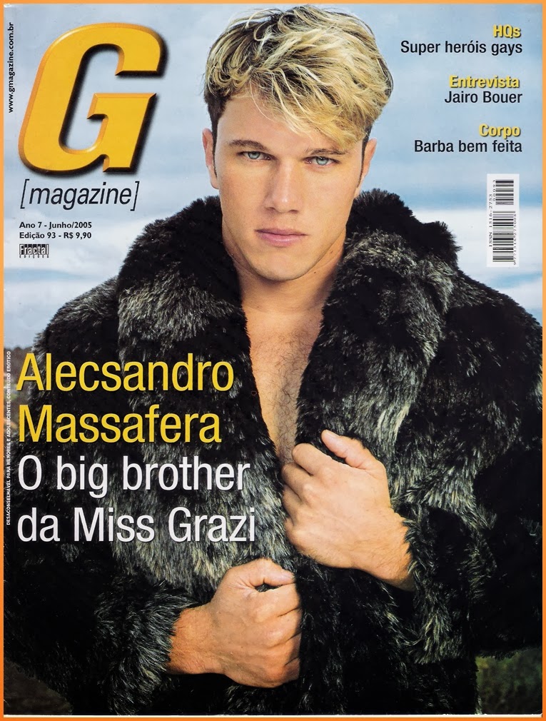 Fotos de Alecsandro Massafera pelado na revista G Magazine
