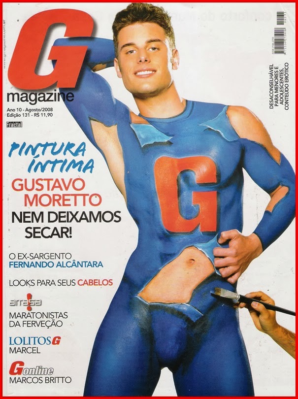 Gustavo Moretto nu na Revista G Magazine